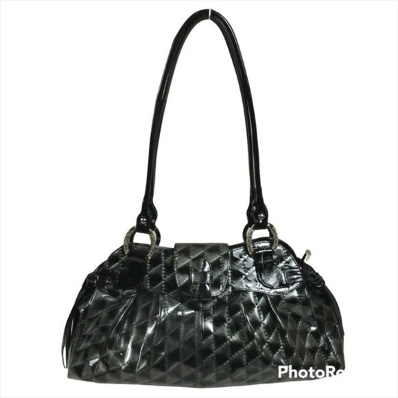 Peter Kaiser Handbags - PETER KAISER Black Synthetic Quilted Style Design Shoulder Bag NWOT